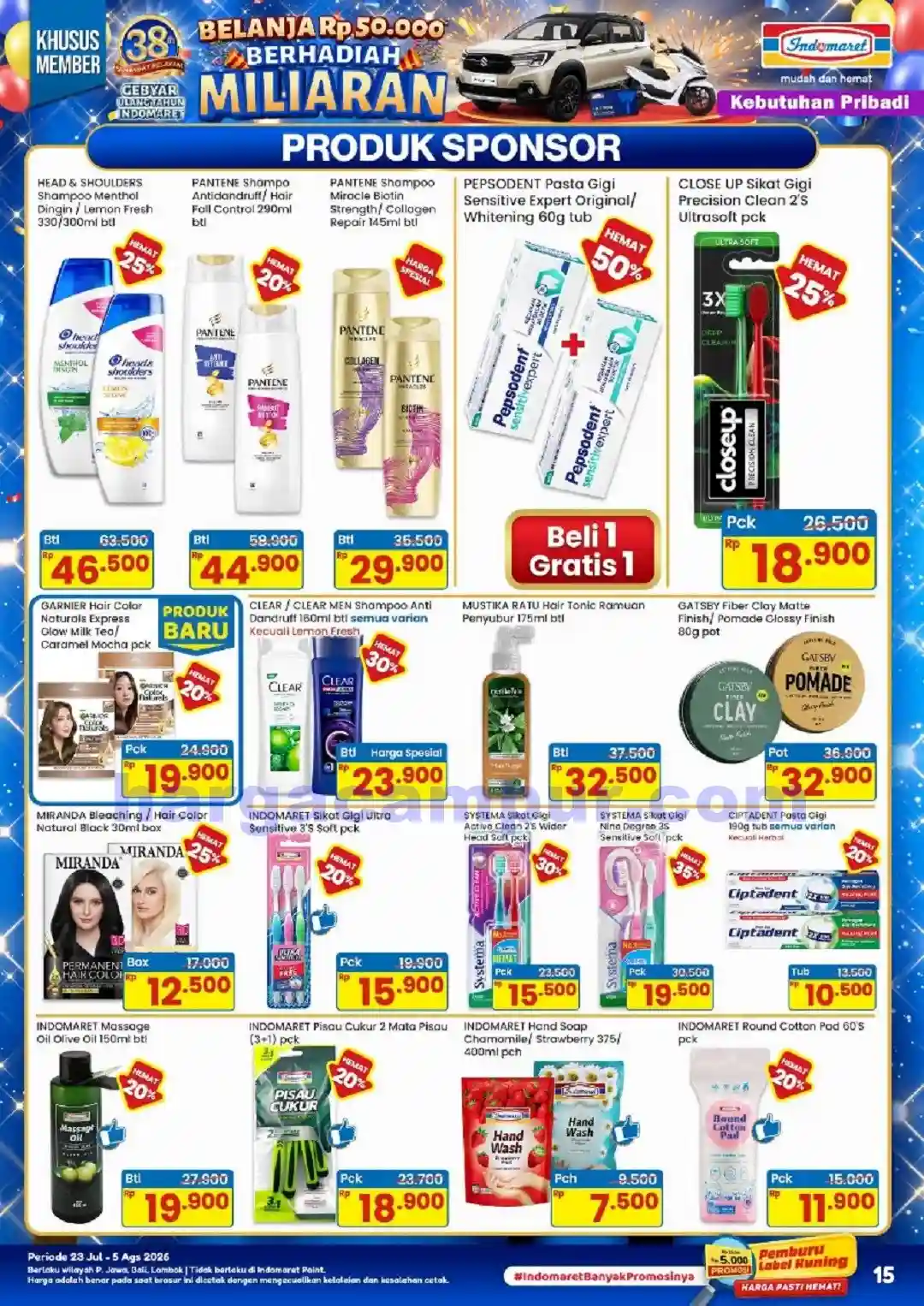 Katalog Indomaret Promo Terbaru 23 - 29 Juli 2026 15 Katalog Indomaret Promo Terbaru 23 Juli 5 Agustus 2026 15