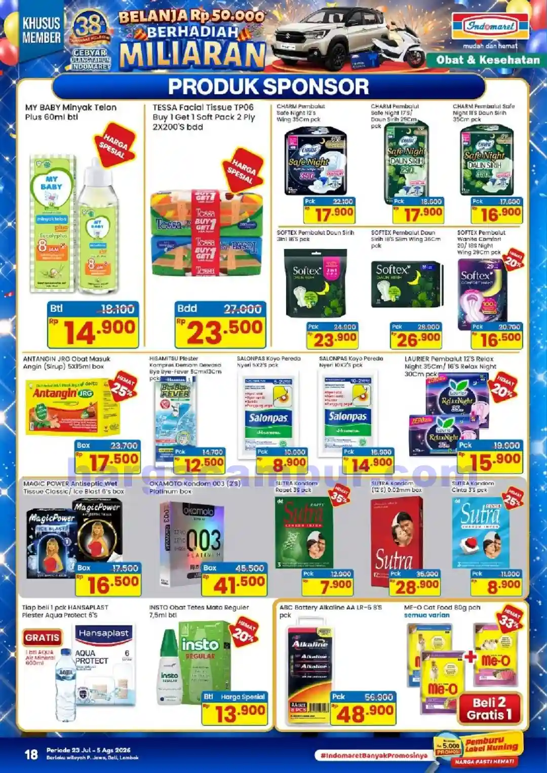 Katalog Indomaret Promo Terbaru 23 - 29 Juli 2026 18 Katalog Indomaret Promo Terbaru 23 Juli 5 Agustus 2026 18