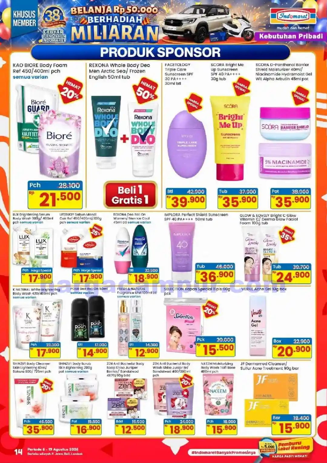 Katalog Indomaret Promo Terbaru 6 - 12 Agustus 2026 12 Katalog Indomaret Promo Terbaru 6 19 Agustus 2026 14