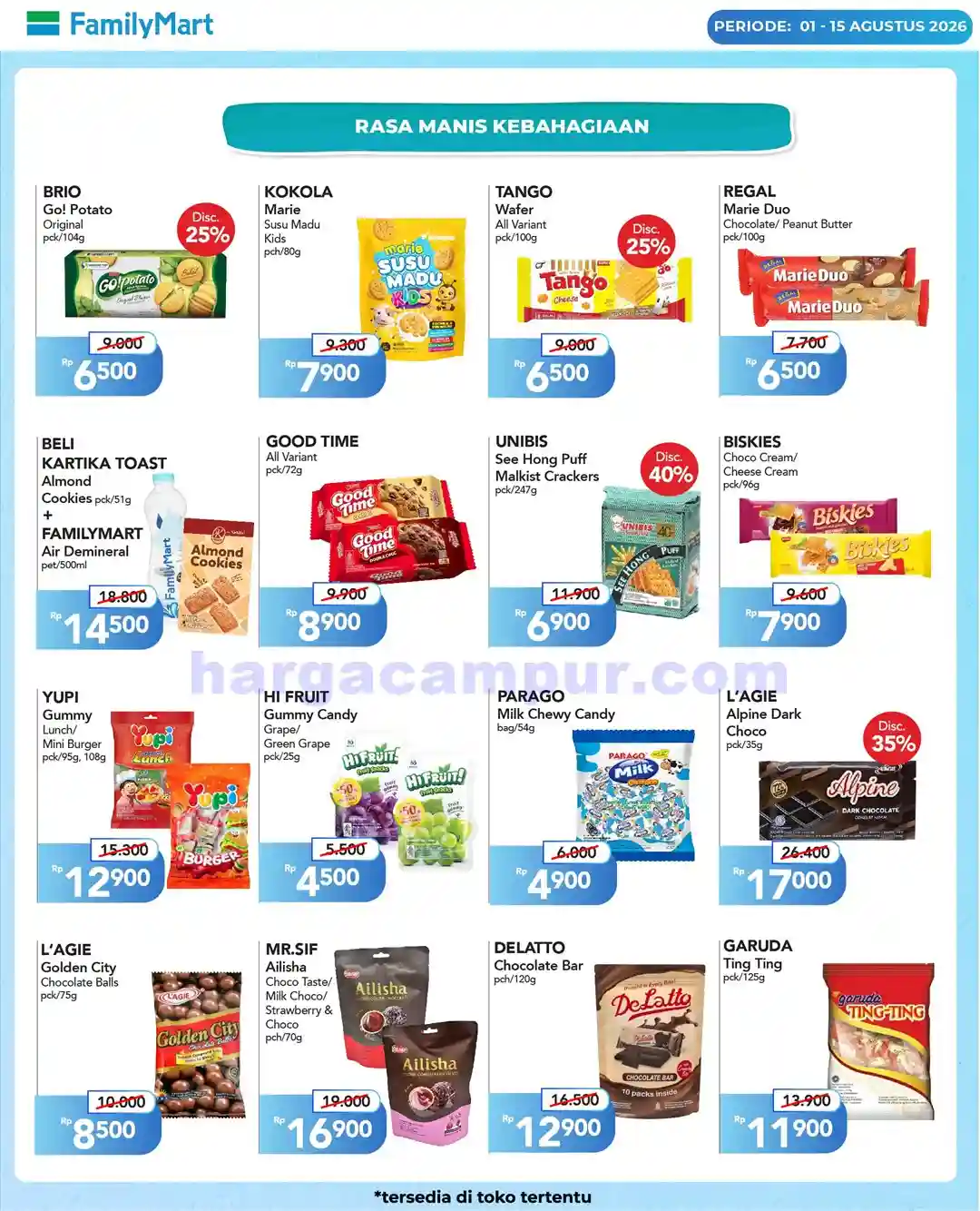 Katalog Promo JSM FamilyMart Terbaru 10 - 16 Agustus 2026 5 Katalog Promo FamilyMart Terbaru 1 15 Agustus 2026 4