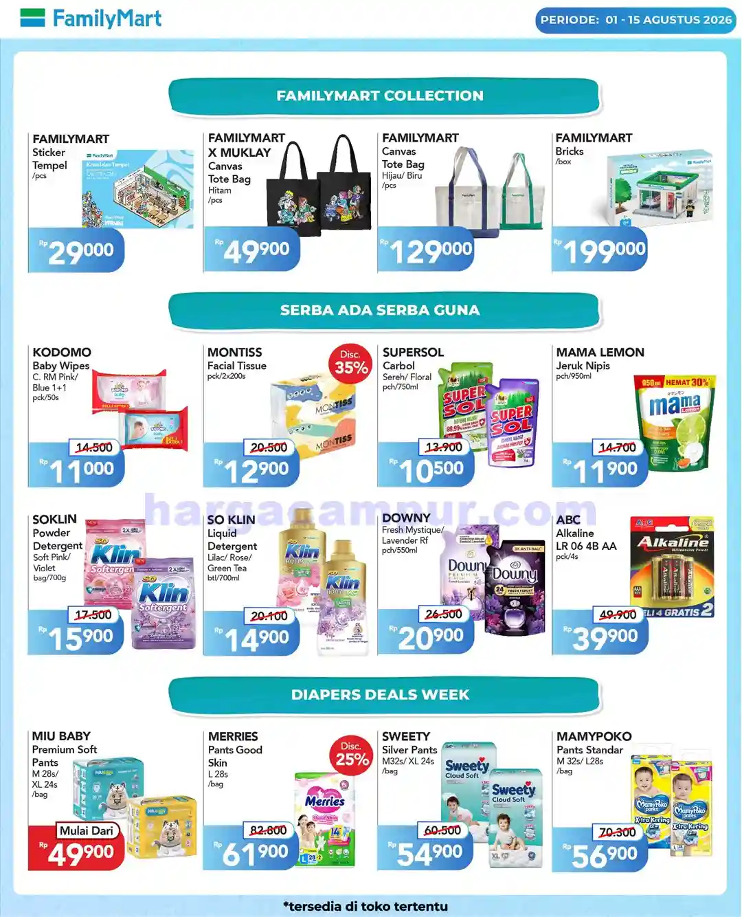 Katalog Promo JSM FamilyMart Terbaru 10 - 16 Agustus 2026 9 Katalog Promo FamilyMart Terbaru 1 - 15 Agustus 2026.