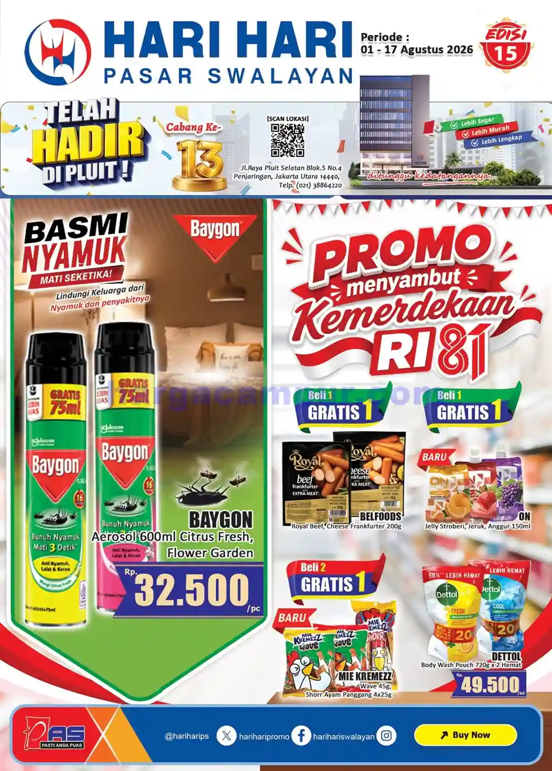 Katalog Promo HARI HARI Pasar Swalayan 16 - 31 Agustus 2026 1 Katalog Promo HARI HARI Pasar Swalayan 1 17 Agustus 2026 1
