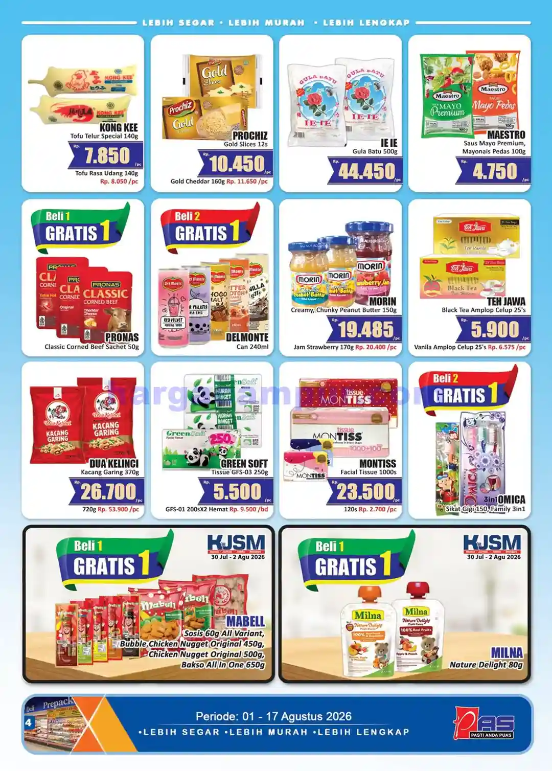 Katalog Promo HARI HARI Pasar Swalayan 16 - 31 Agustus 2026 4 Katalog Promo HARI HARI Pasar Swalayan 1 17 Agustus 2026 4