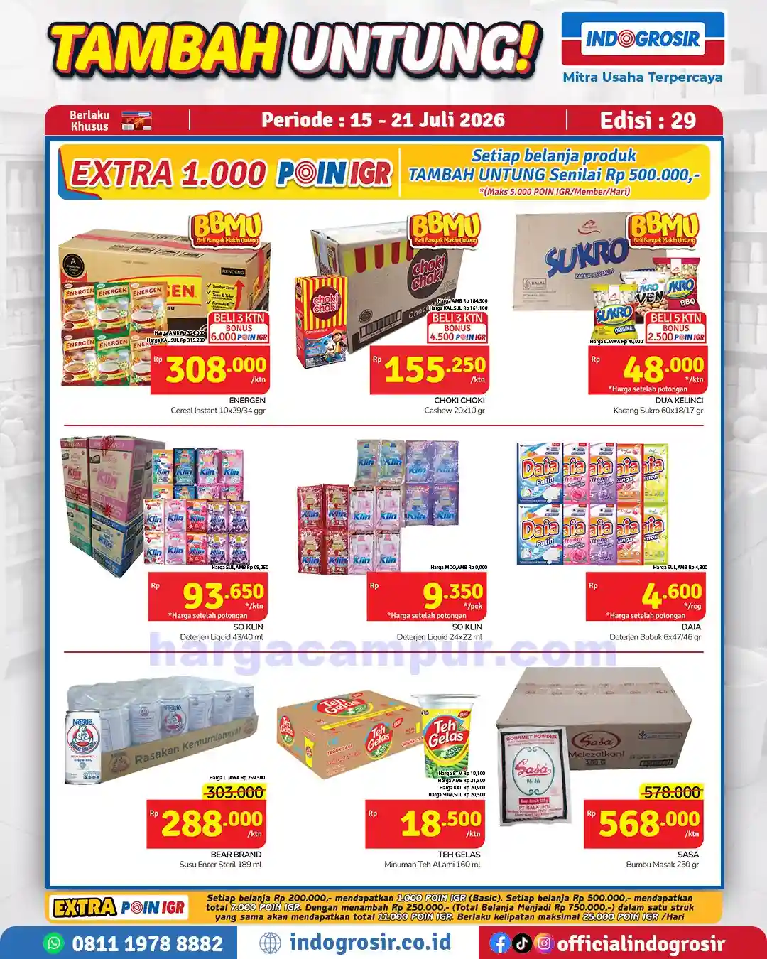 Katalog Promo Indogrosir Harga Hemat 22 - 28 Juli 2026 6 Katalog Promo Indogrosir Harga Hemat 15 - 21 Juli 2026.