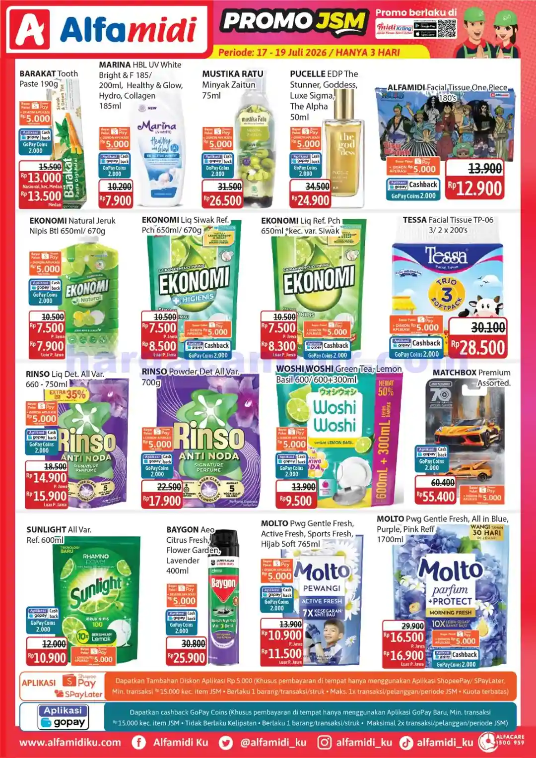 Katalog Promo JSM Alfamidi Terbaru 20 - 26 Juli 2026 8 Katalog Promo JSM Alfamidi Terbaru 17 - 19 Juli 2026.
