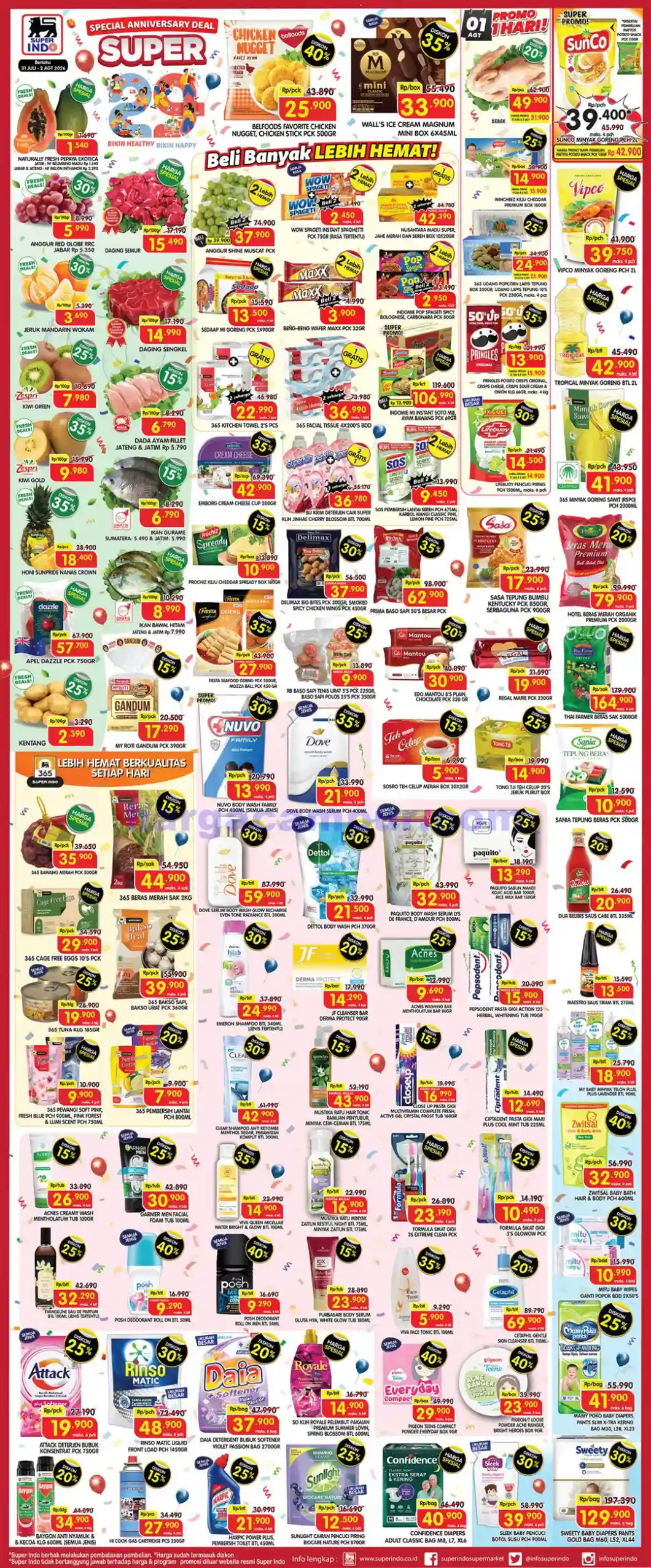 Katalog Promo JSM Superindo Terbaru 31 Juli - 2 Agustus 2026.