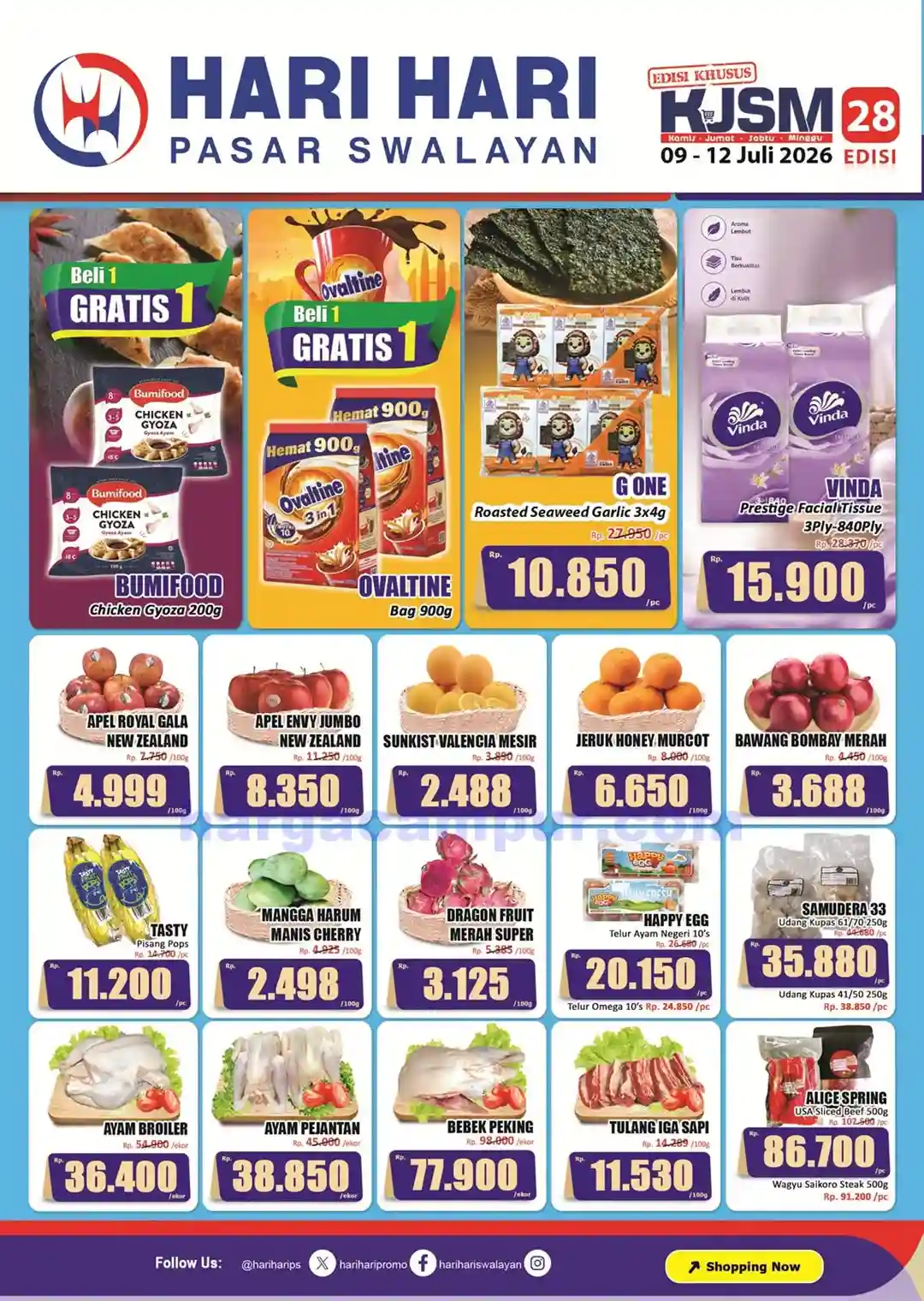 Promo KJSM Hari Hari Pasar Swalayan 16 - 19 Juli 2026 1 Katalog Promo KJSM HARI HARI Pasar Swalayan 9 12 Juli 2026 1