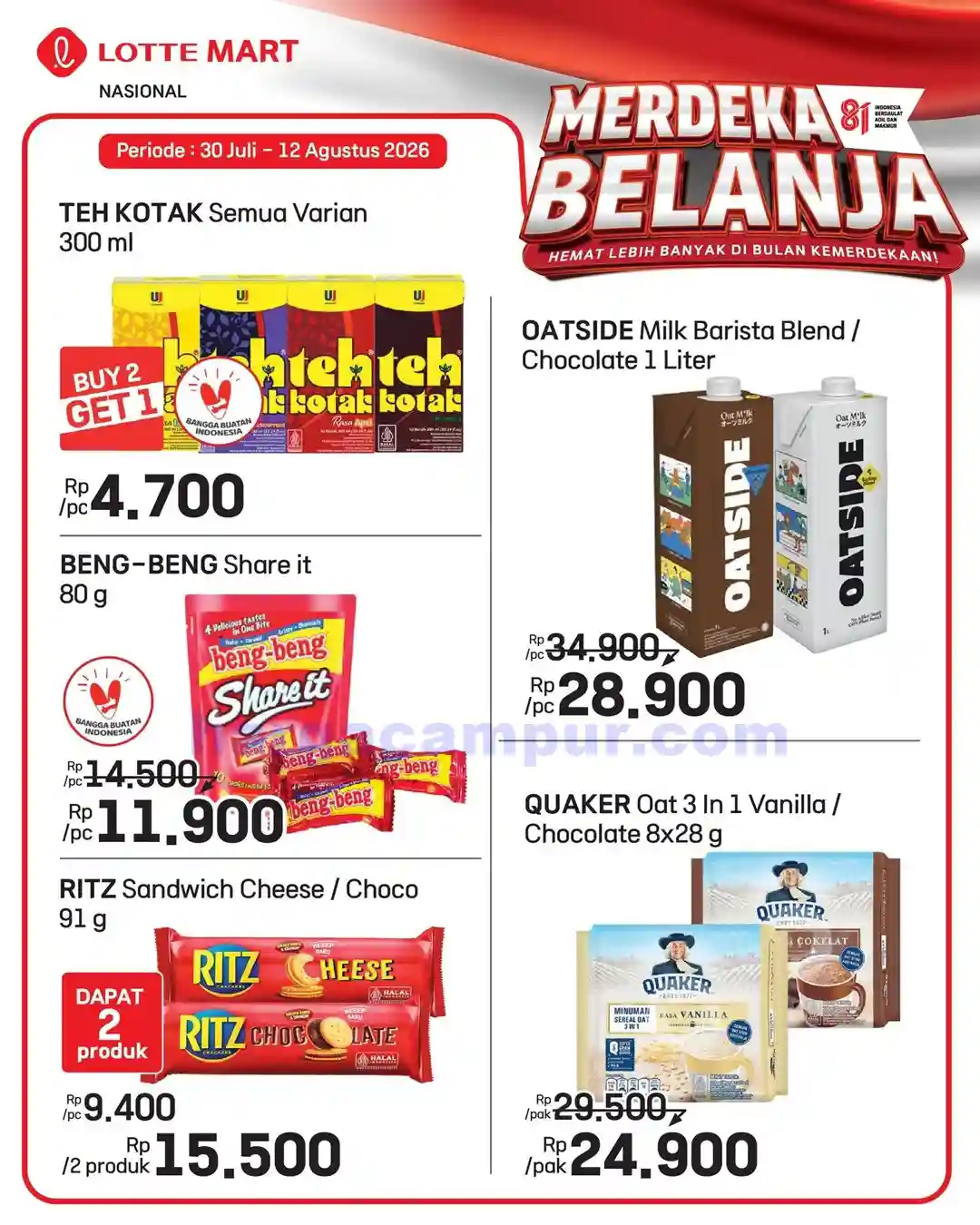 Katalog Promo Lottemart Terbaru 13 - 26 Agustus 2026 7 Katalog Promo Lottemart Terbaru 30 Juli 12 Agustus 2026 4