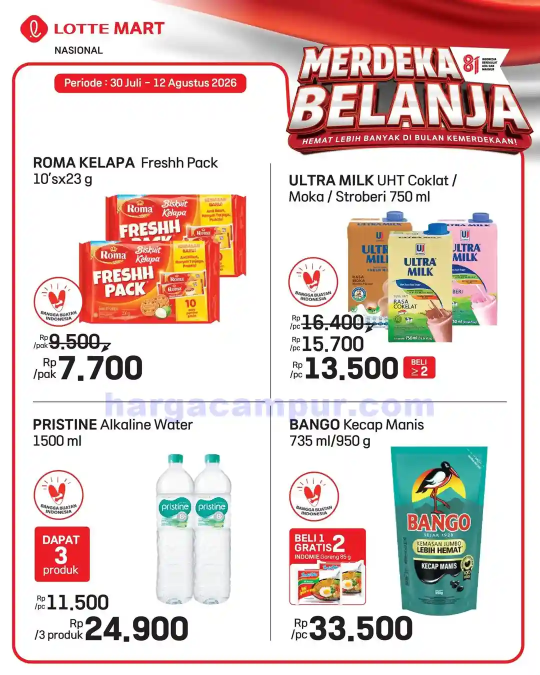 Katalog Promo Lottemart Terbaru 13 - 26 Agustus 2026 3 Katalog Promo Lottemart Terbaru 30 Juli 12 Agustus 2026 8