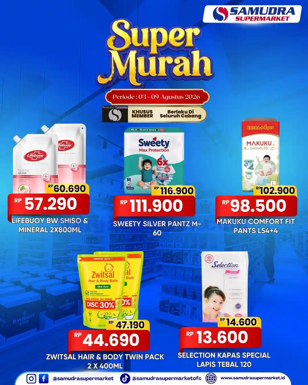 Katalog Promo Samudra Supermarket Super Murah 10 - 16 Agustus 2026 8 Katalog Promo Samudra Supermarket Super Murah 3 9 Agustus 2026 6