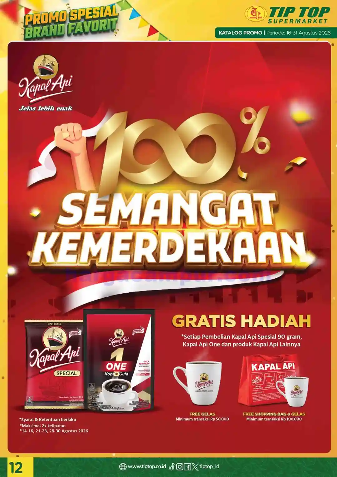 Katalog Promo TIPTOP Swalayan Terbaru 16 - 31 Agustus 2026 12 Katalog Promo TIPTOP Swalayan Terbaru 16 31 Agustus 2026 12