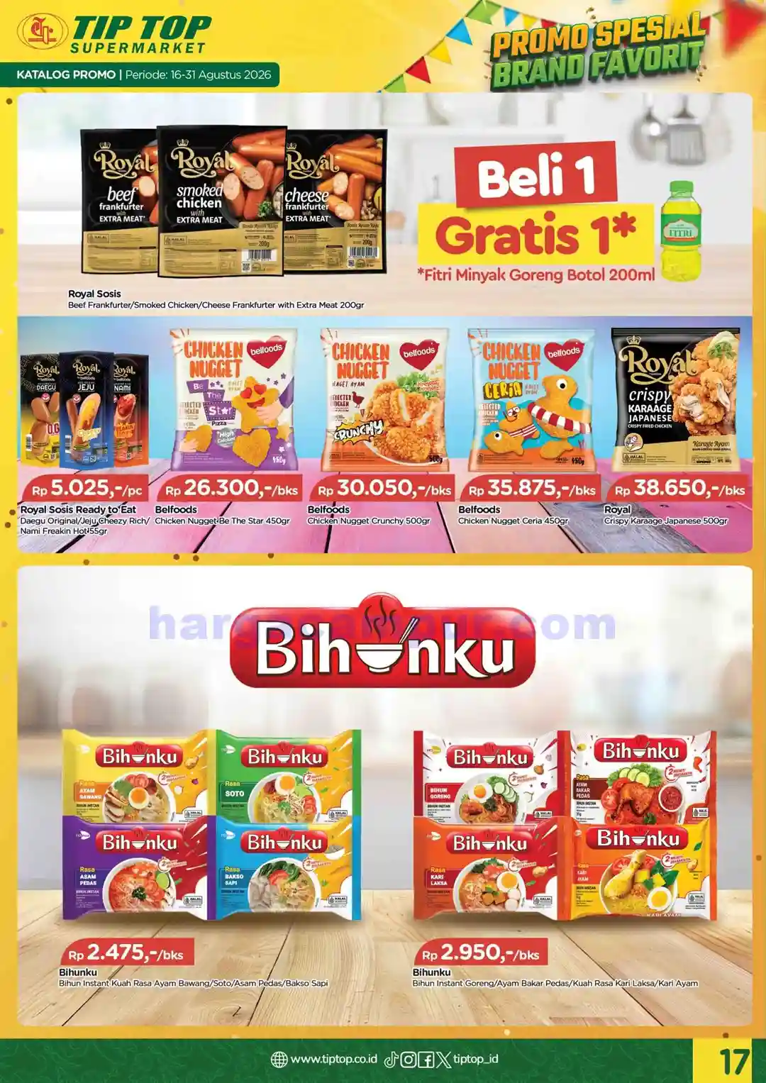 Katalog Promo TIPTOP Swalayan Terbaru 16 - 31 Agustus 2026 17 Katalog Promo TIPTOP Swalayan Terbaru 16 31 Agustus 2026 17