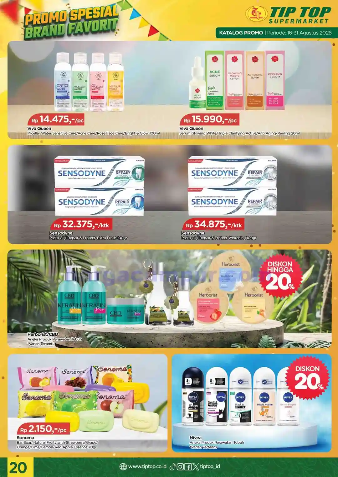 Katalog Promo TIPTOP Swalayan Terbaru 16 - 31 Agustus 2026 20 Katalog Promo TIPTOP Swalayan Terbaru 16 31 Agustus 2026 20