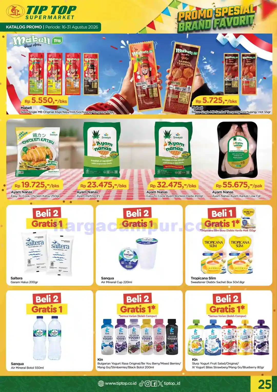 Katalog Promo TIPTOP Swalayan Terbaru 16 - 31 Agustus 2026 25 Katalog Promo TIPTOP Swalayan Terbaru 16 31 Agustus 2026 25