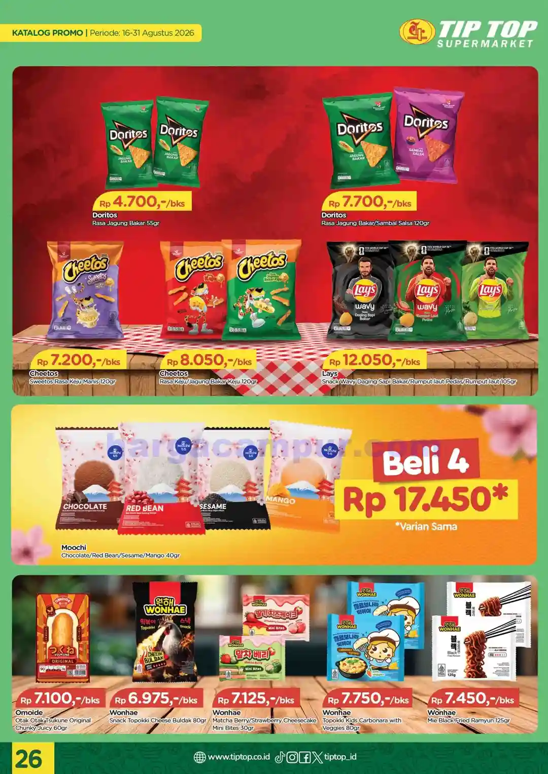 Katalog Promo TIPTOP Swalayan Terbaru 16 - 31 Agustus 2026 26 Katalog Promo TIPTOP Swalayan Terbaru 16 31 Agustus 2026 26