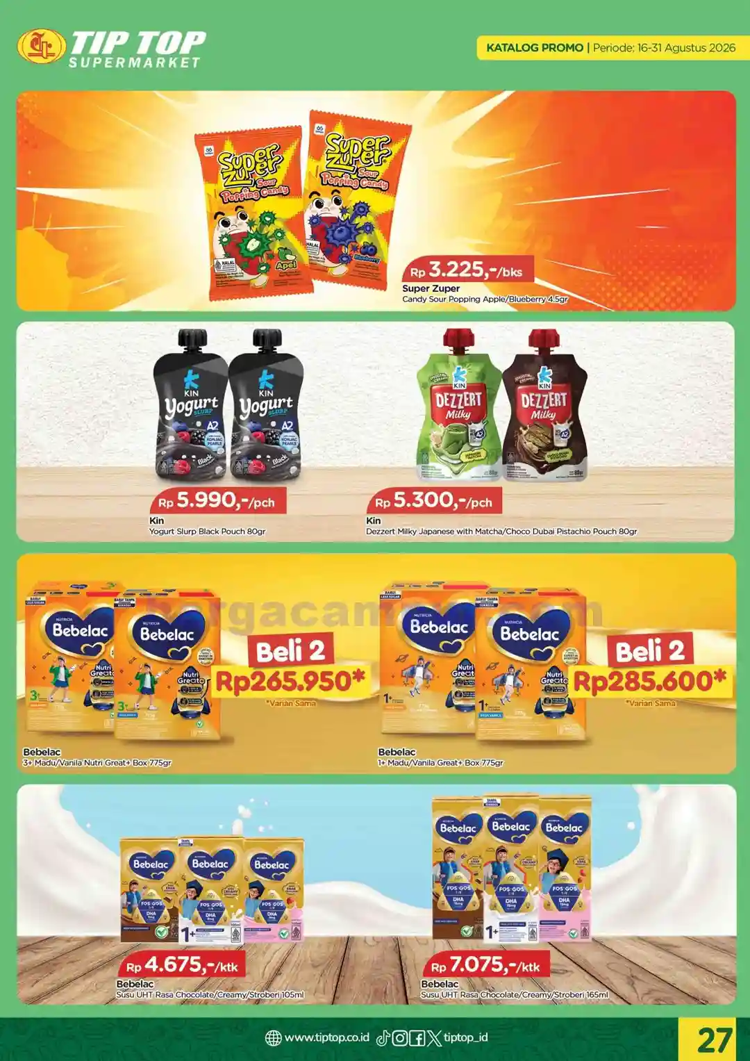 Katalog Promo TIPTOP Swalayan Terbaru 16 - 31 Agustus 2026 27 Katalog Promo TIPTOP Swalayan Terbaru 16 31 Agustus 2026 27