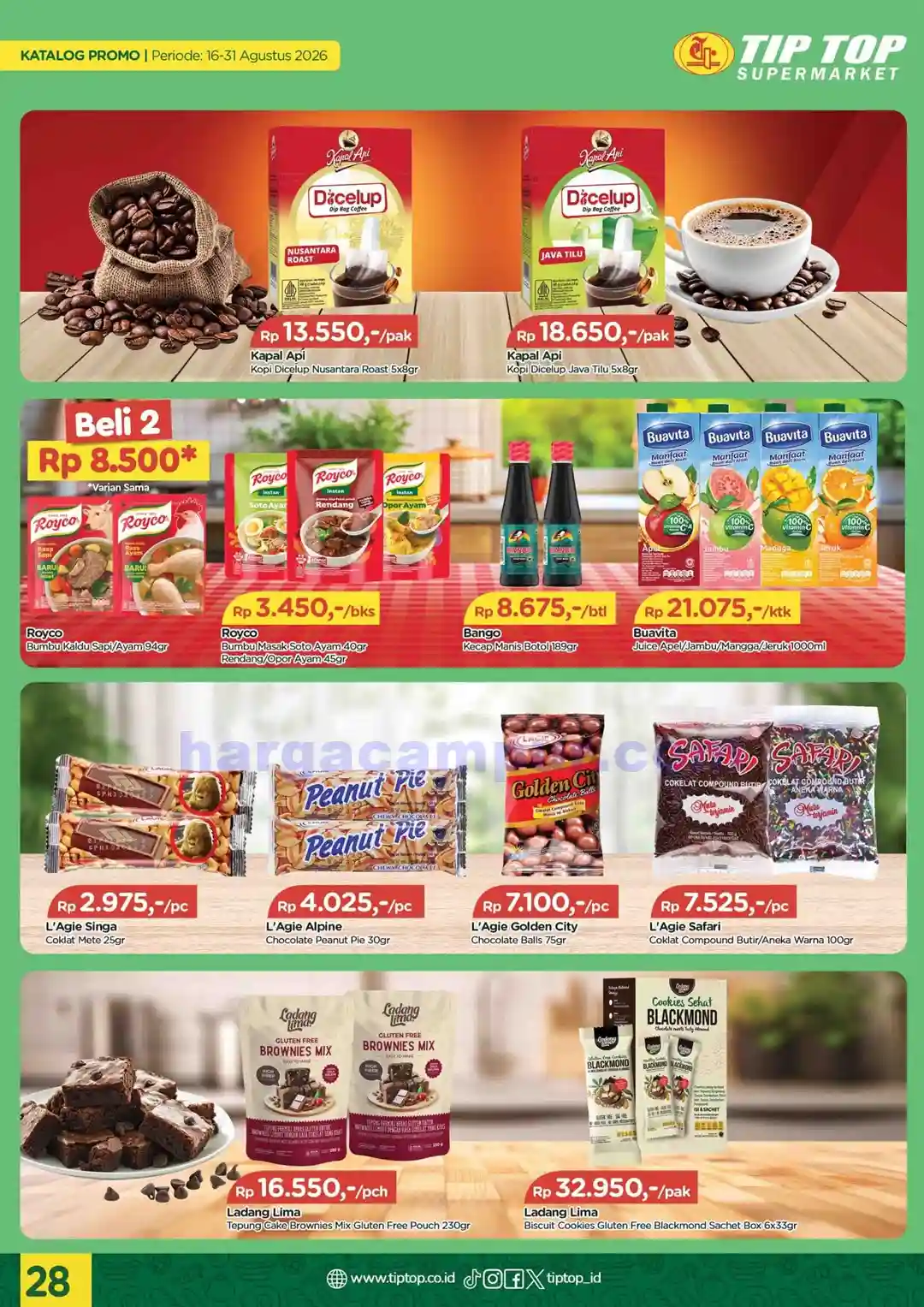 Katalog Promo TIPTOP Swalayan Terbaru 16 - 31 Agustus 2026 28 Katalog Promo TIPTOP Swalayan Terbaru 16 31 Agustus 2026 28