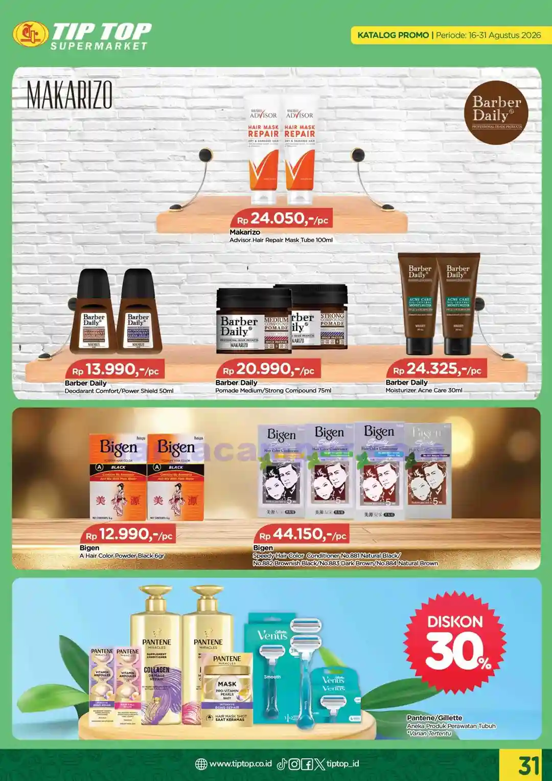 Katalog Promo TIPTOP Swalayan Terbaru 16 - 31 Agustus 2026 31 Katalog Promo TIPTOP Swalayan Terbaru 16 31 Agustus 2026 31