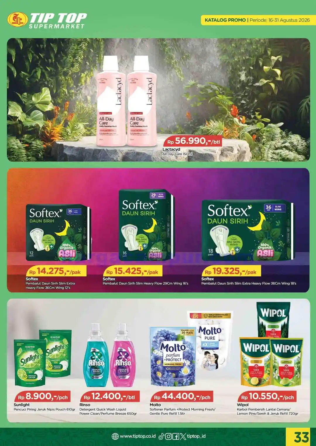 Katalog Promo TIPTOP Swalayan Terbaru 16 - 31 Agustus 2026 33 Katalog Promo TIPTOP Swalayan Terbaru 16 31 Agustus 2026 33