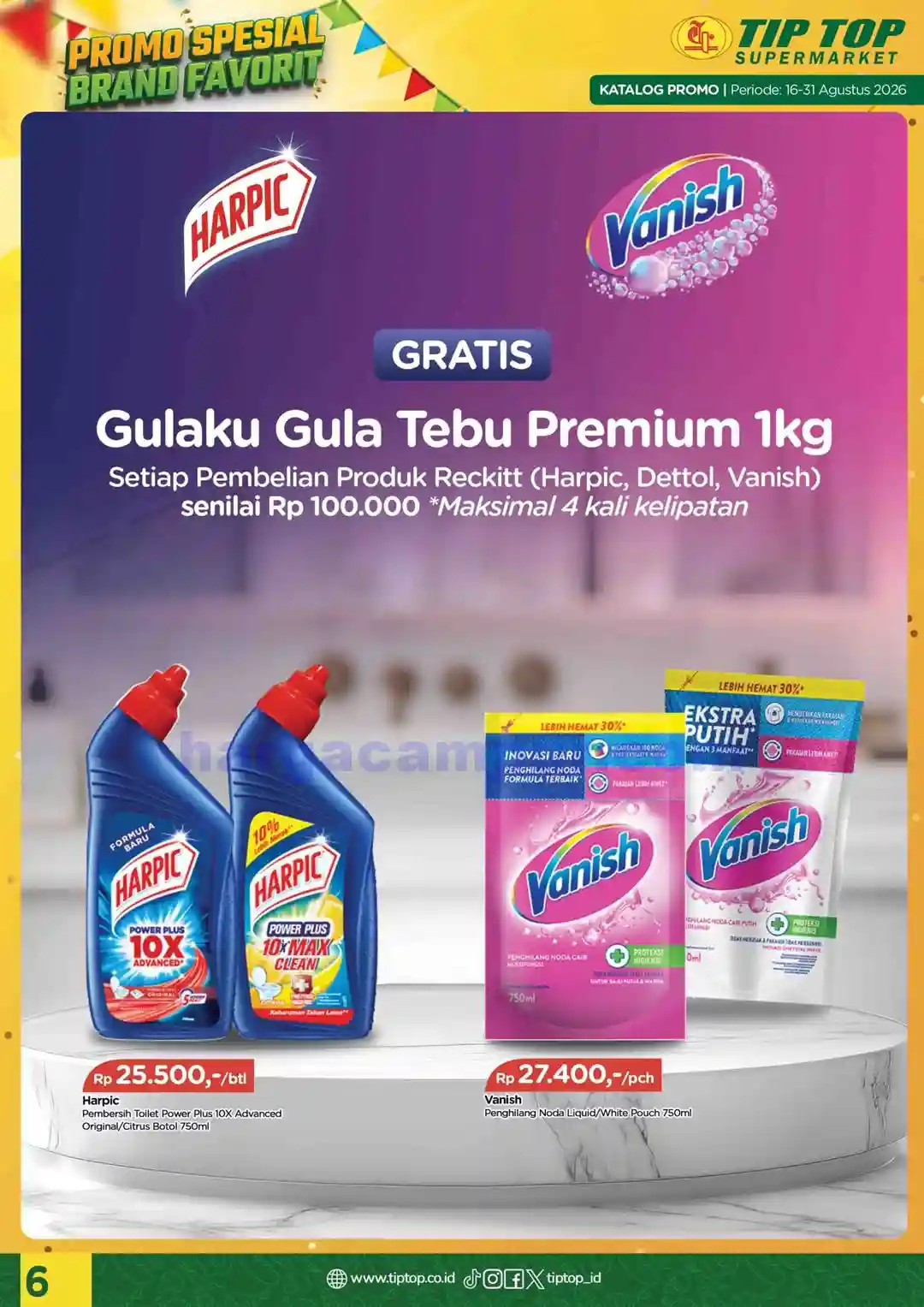 Katalog Promo TIPTOP Swalayan Terbaru 16 - 31 Agustus 2026 6 Katalog Promo TIPTOP Swalayan Terbaru 16 31 Agustus 2026 6