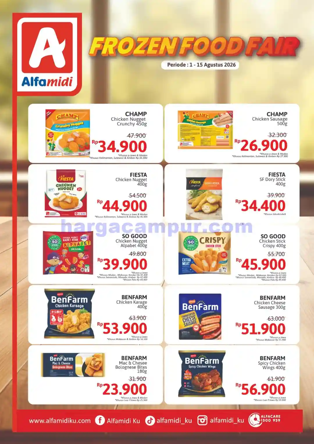 Promo Alfamidi Harga Spesial Member 1 - 15 Agustus 2026 3 Promo Alfamidi Harga Spesial Frozen Food Fair 1 - 15 Agustus 2026