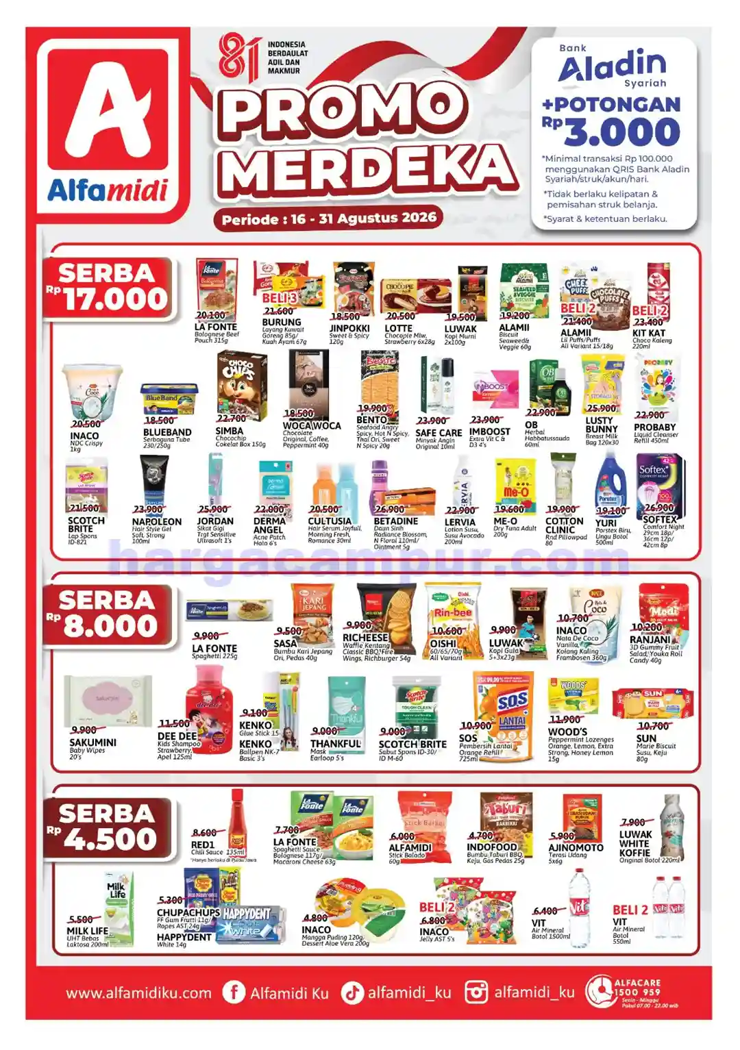 Promo Alfamidi Harga Spesial Merdeka 16 - 31 Agustus 2026 1 Promo Alfamidi Harga Spesial Merdeka 16 - 31 Agustus 2026.