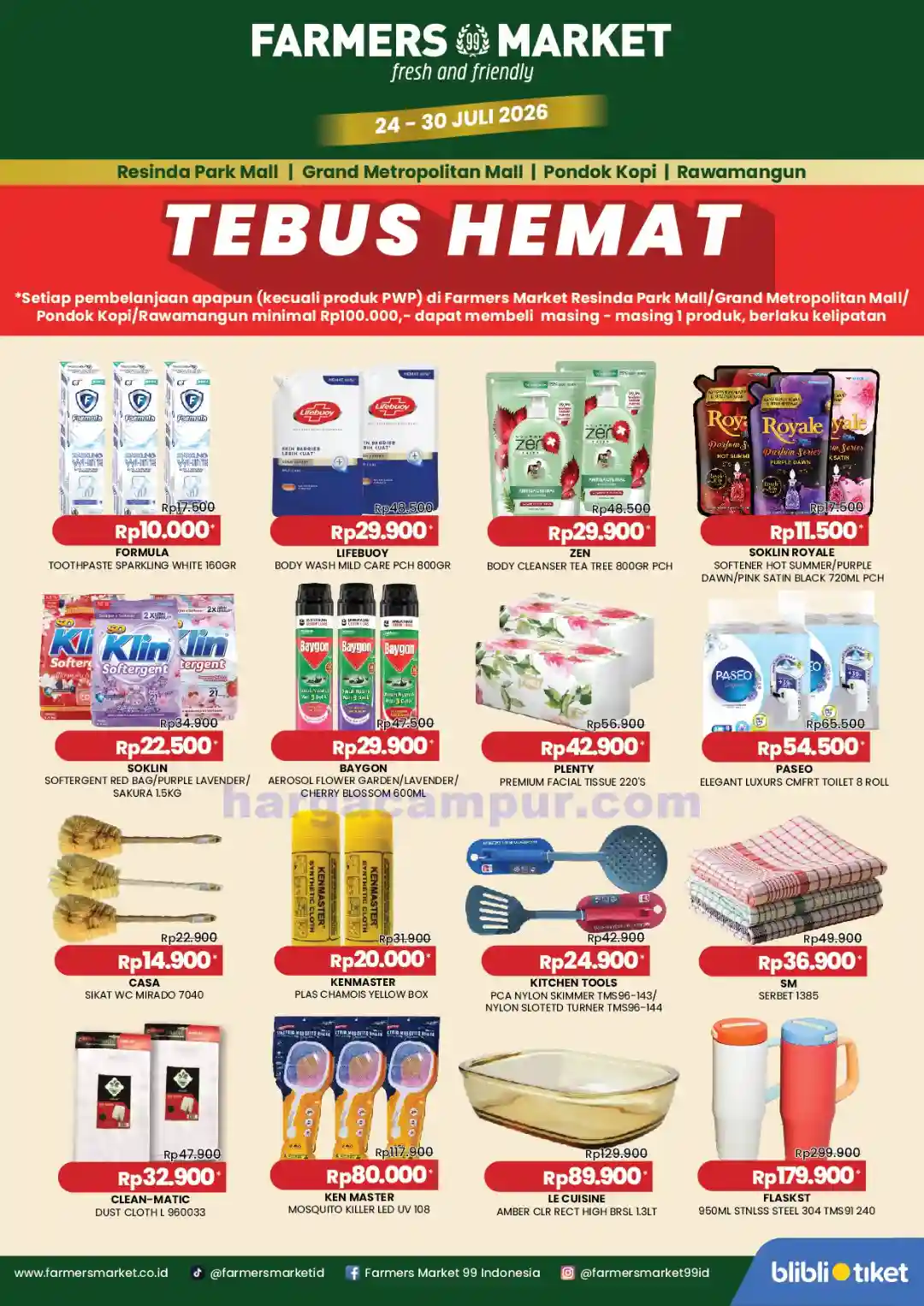 Promo Farmers Market Weekend Terbaru 24 - 26 Juli 2026 3 Promo Farmers Market Weekend Terbaru 24 - 26 Juli 2026.