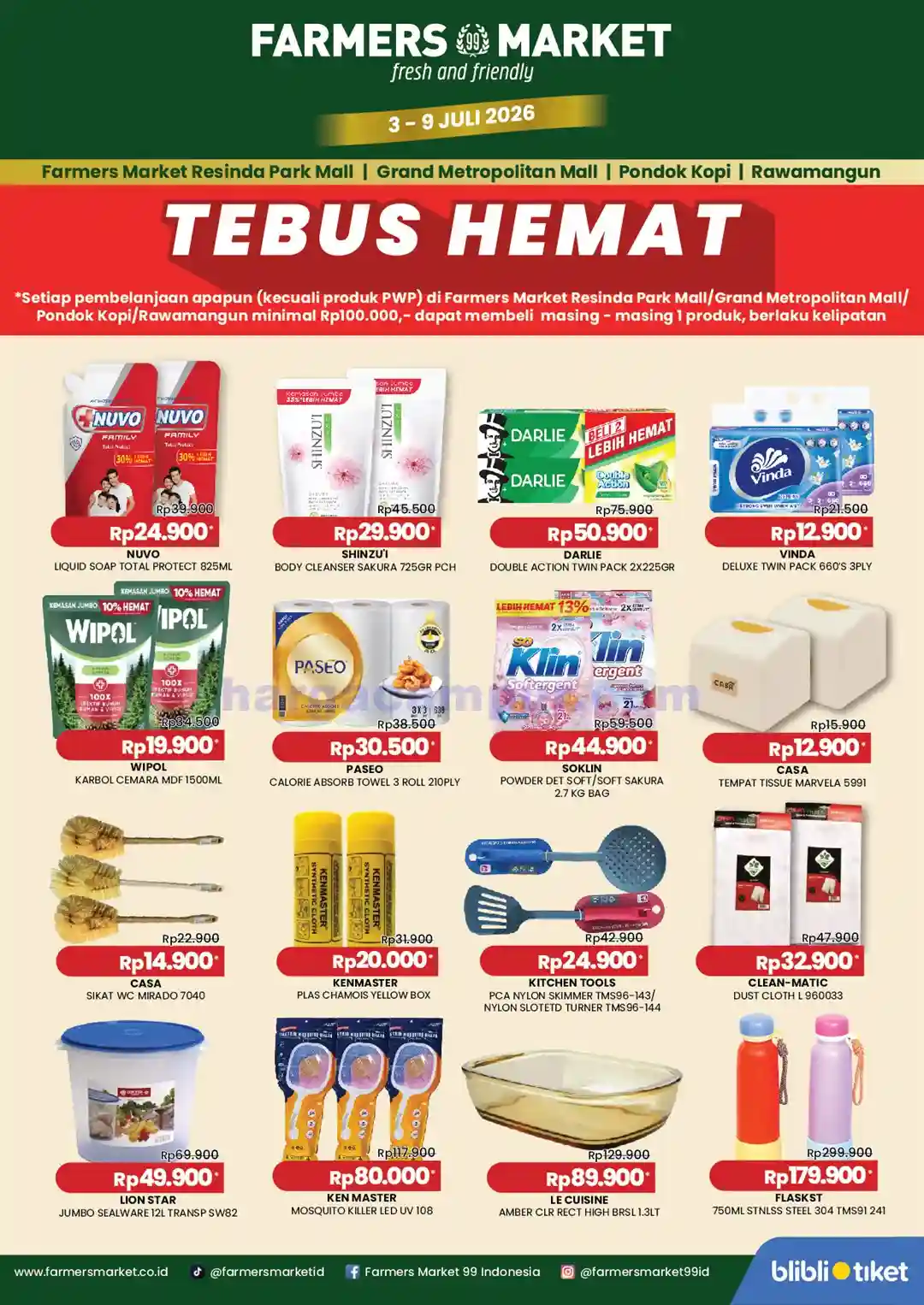 Promo Farmers Market Weekend Terbaru 3 - 5 Juli 2026 3 Promo Farmers Market Weekend Terbaru 3 - 5 Juli 2026.