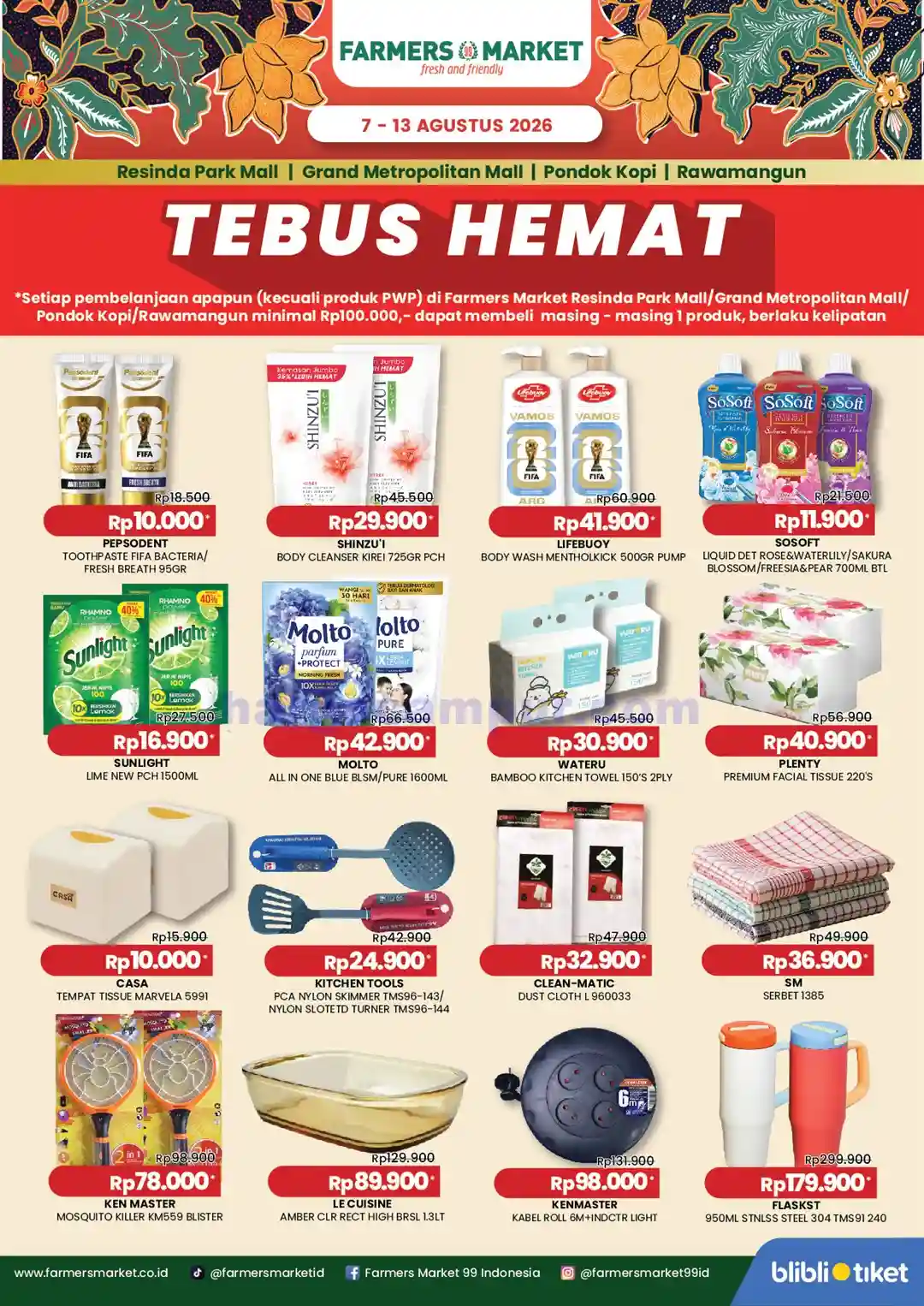 Promo Farmers Market Weekend Terbaru 7 - 9 Agustus 2026 3 Promo Farmers Market Weekend Terbaru 7 - 9 Agustus 2026.