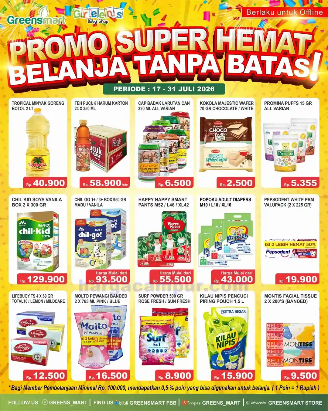 Promo Greensmart Weekend Terbaru 27 Jul - 2 Ags 2026 1 Promo Greensmart Weekend Terbaru 24 - 26 Juli 2026.
