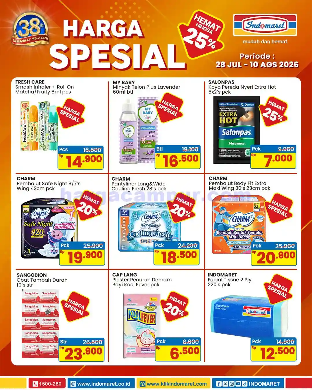 Promo Indomaret Harga Spesial Hemat Hingga 35% Produk Pilihan 8 Promo Indomaret Harga Spesial Hemat Terbaru 28 Juli 10 Agustus 2026 2
