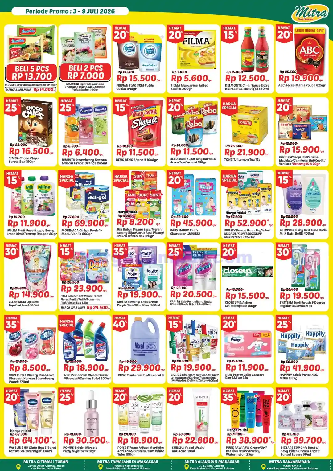 Promo JSM Mitra Diskon Swalayan Terbaru 6 - 12 Juli 2026 2 Promo JSM Mitra Diskon Swalayan Terbaru 3 - 5 Juli 2026.
