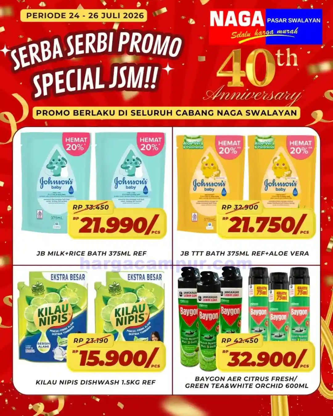 Promo Naga Swalayan Weekend Terbaru 31 Jul - 2 Ags 2026 5 Promo Naga Swalayan Weekend Terbaru 24 - 26 Juli 2026.