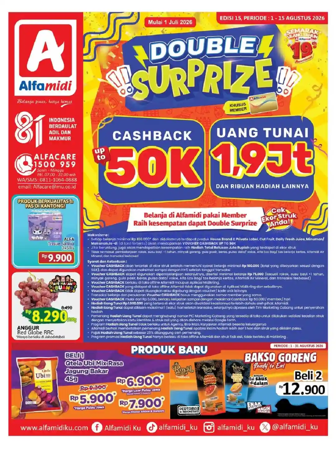 Katalog Alfamidi Promo Terbaru 1 - 15 Agustus 2026 1 Katalog Alfamidi Promo Terbaru 1 15 Agustus 2026 1