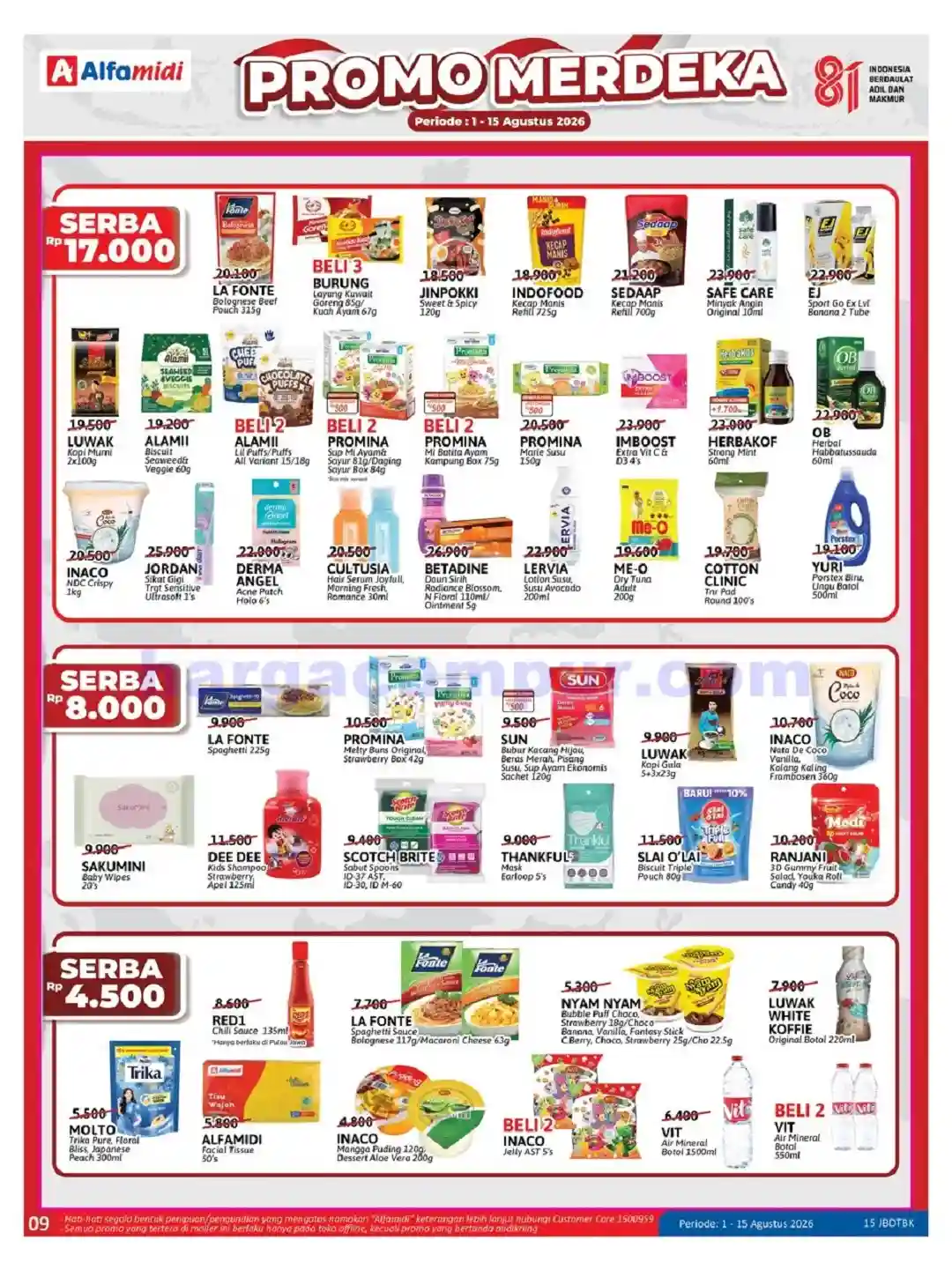 Katalog Alfamidi Promo Terbaru 1 - 15 Agustus 2026 9 Katalog Alfamidi Promo Terbaru 1 15 Agustus 2026 9
