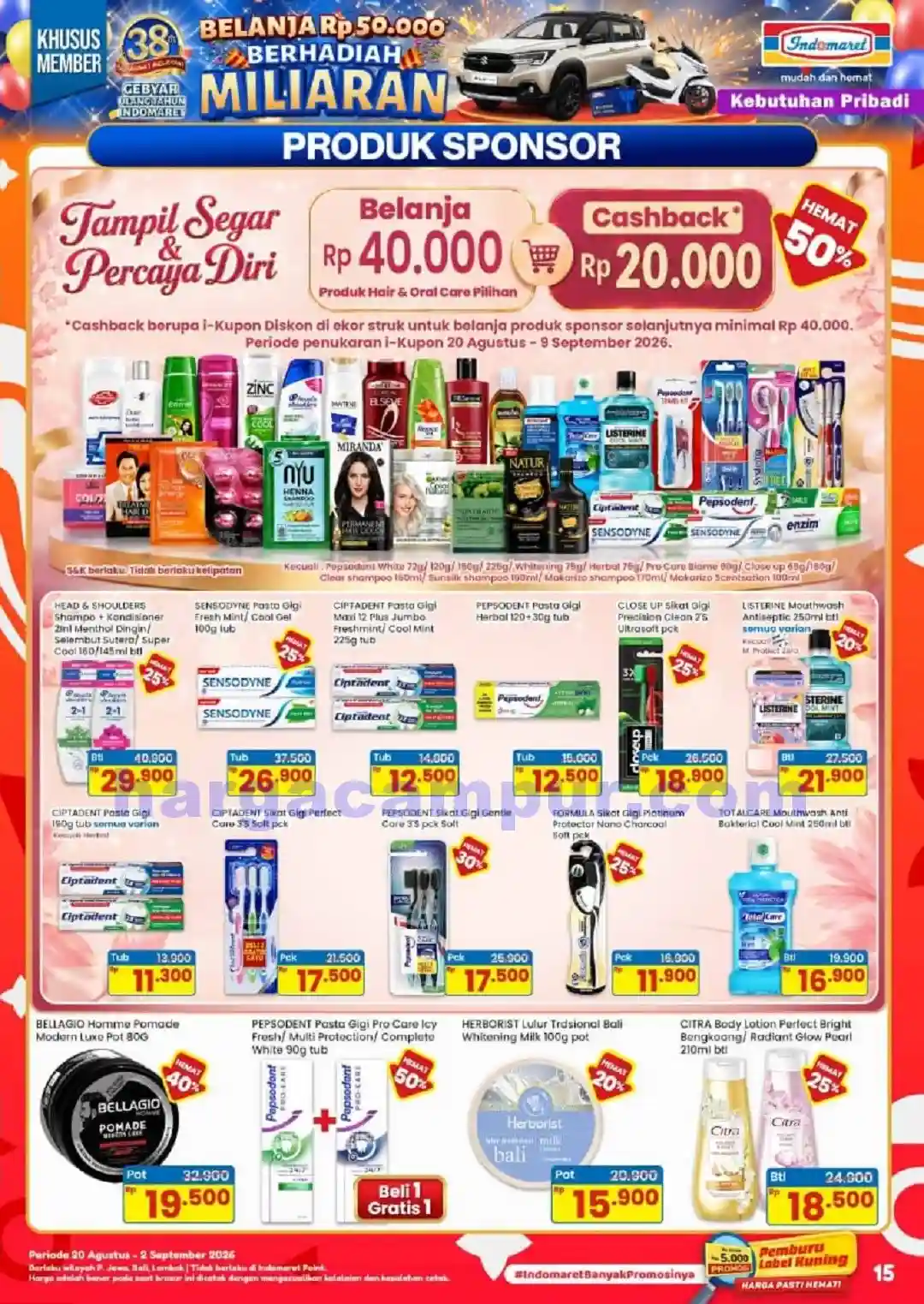 Katalog Indomaret Promo Terbaru 20 - 26 Agustus 2026 15 Katalog Indomaret Promo Terbaru 20 Agustus 2 September 2026 15