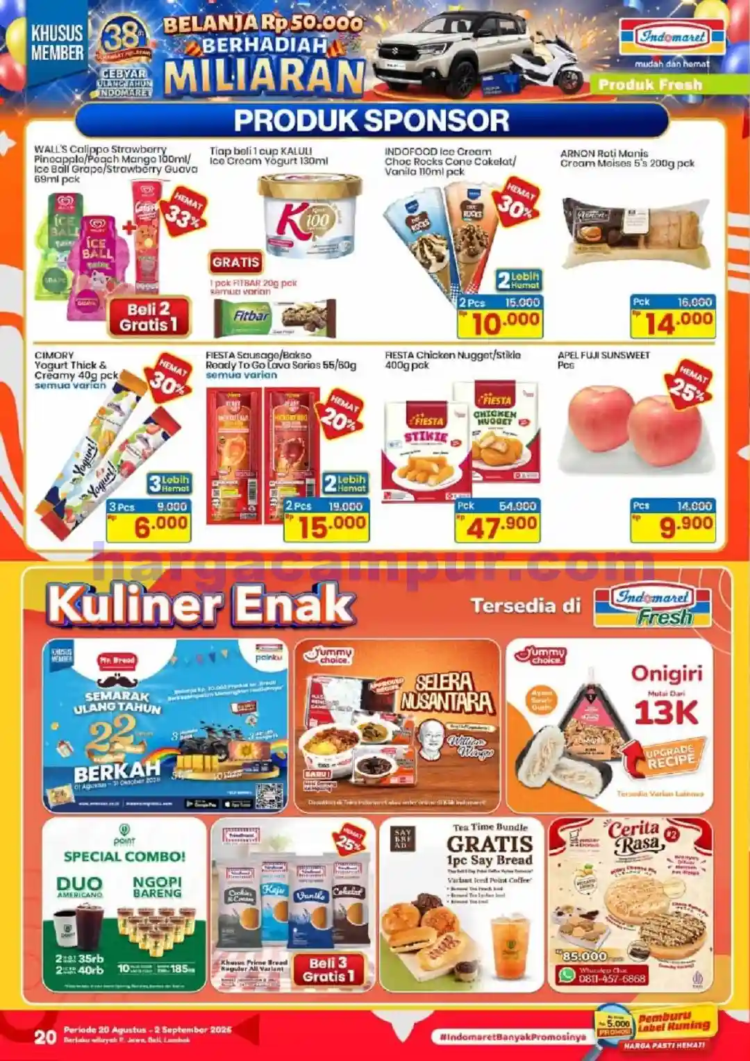 Katalog Indomaret Promo Terbaru 20 - 26 Agustus 2026 20 Katalog Indomaret Promo Terbaru 19 - 25 Agustus 2026.