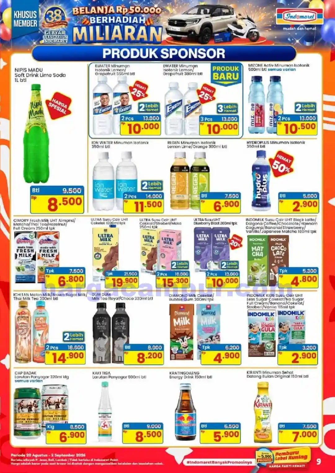 Katalog Indomaret Promo Terbaru 20 - 26 Agustus 2026 9 Katalog Indomaret Promo Terbaru 20 Agustus 2 September 2026 9