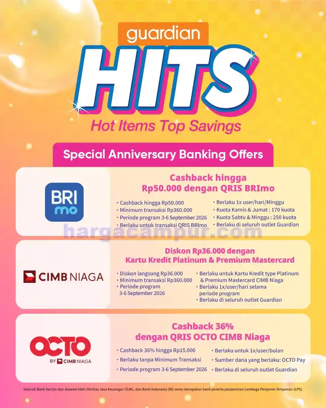Katalog Harga Promo Guardian Terbaru 10 - 16 September 2026 16 Katalog Promo Guardian HITS Terbaru 3 - 6 September 2026.