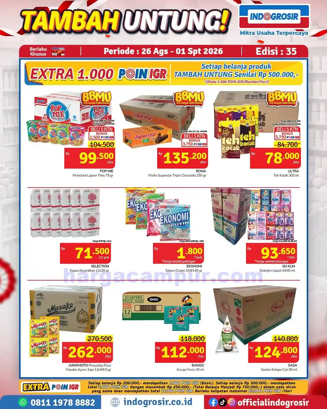 Katalog Promo Indogrosir Harga Hemat 26 Ags - 1 Sep 2026 2 Katalog Promo Indogrosir Harga Hemat 26 Agustus 1 September 2026 5