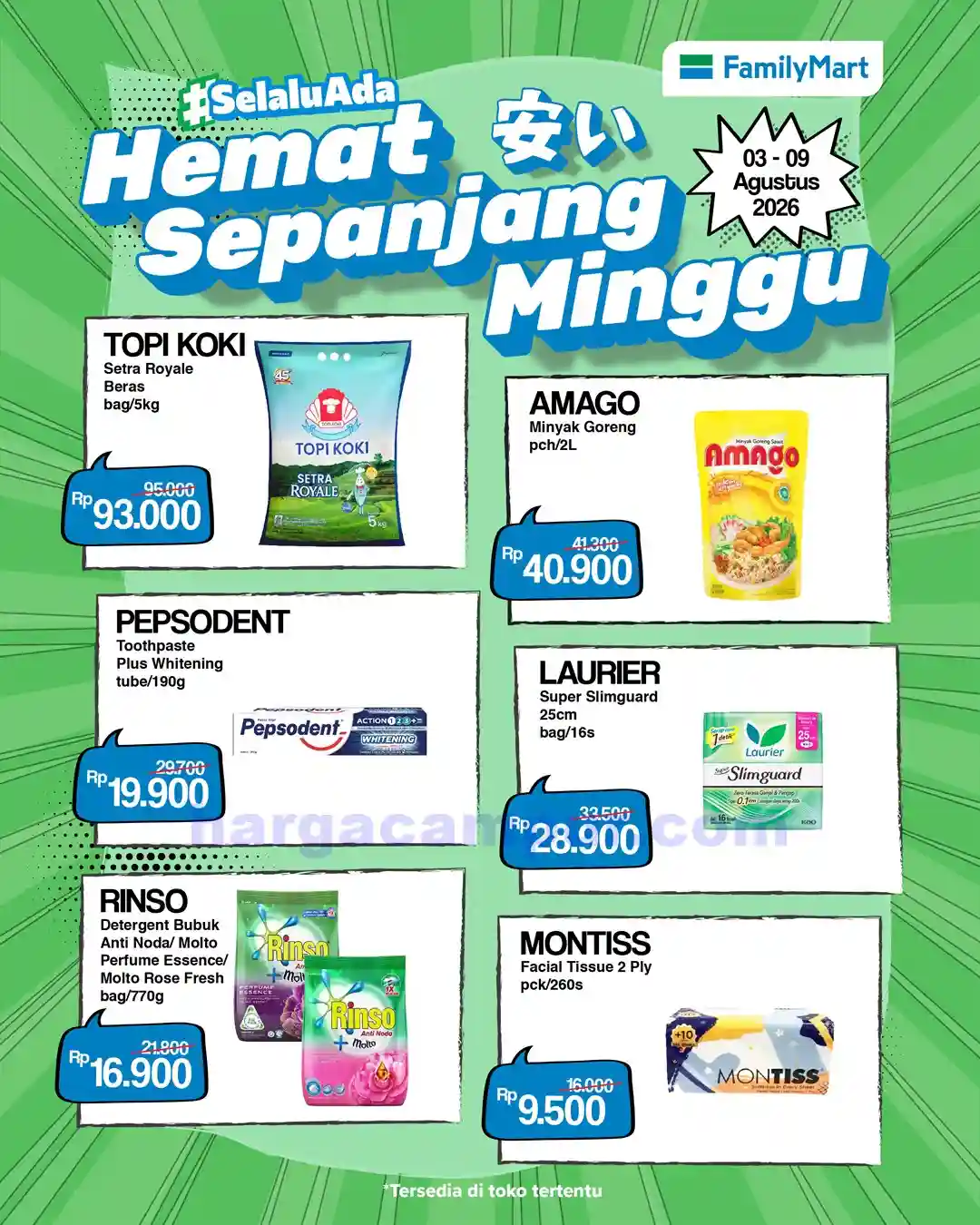 Katalog Promo JSM FamilyMart Terbaru 10 - 16 Agustus 2026 1 Katalog Promo JSM FamilyMart Terbaru 7 - 9 Agustus 2026.