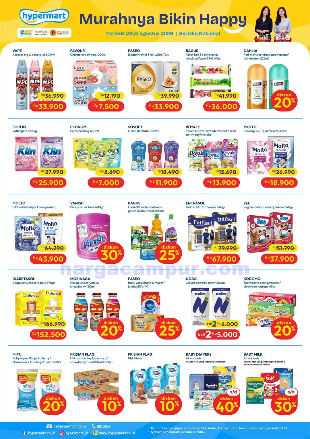 Katalog Promo JSM Hypermart Terbaru 4 - 6 September 2026 12 Katalog Promo JSM Hypermart Terbaru 28 - 30 Agustus 2026.