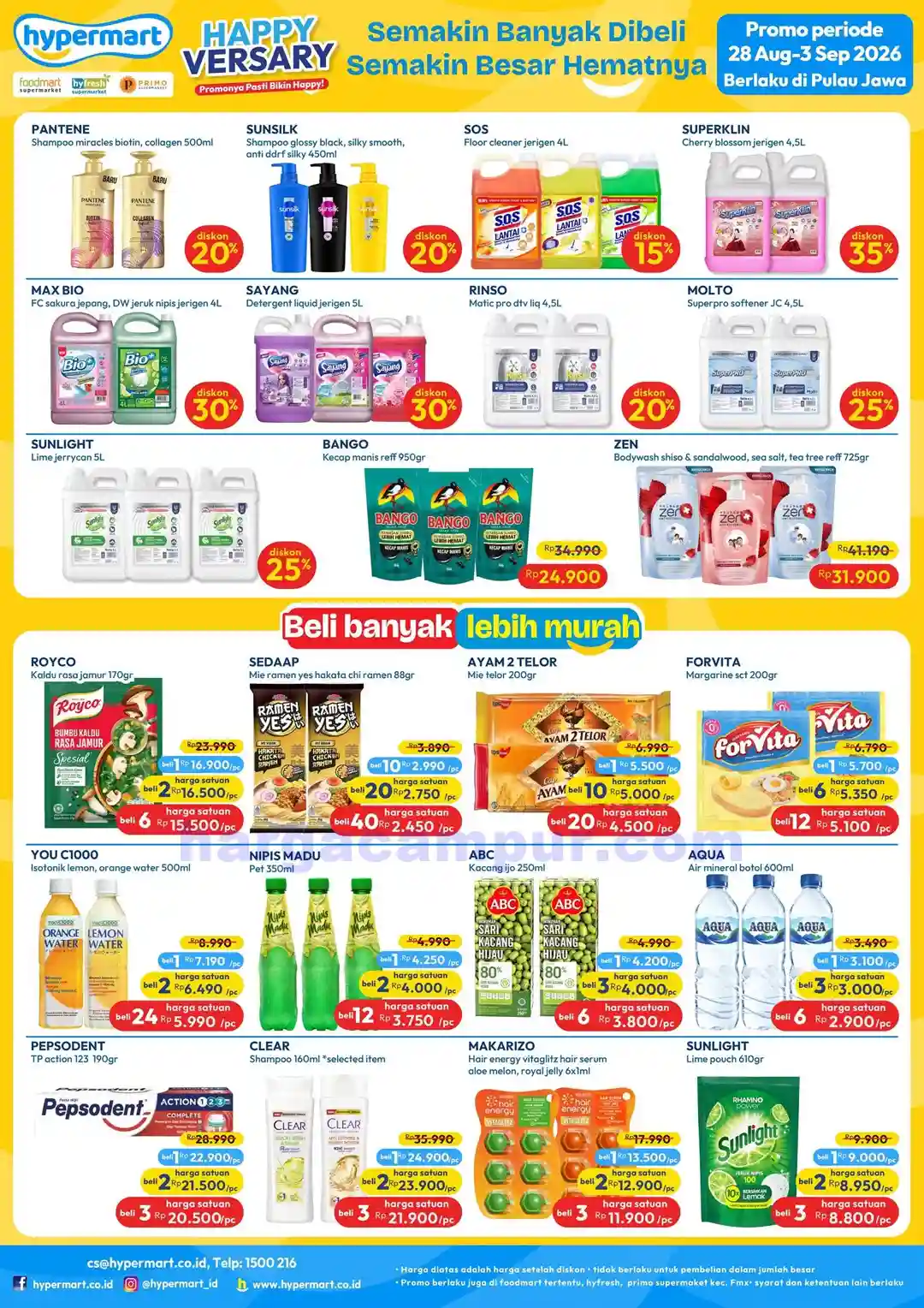 Katalog Promo JSM Hypermart Terbaru 4 - 6 September 2026 5 Katalog Promo JSM Hypermart Terbaru 28 Agustus 3 September 2026 5