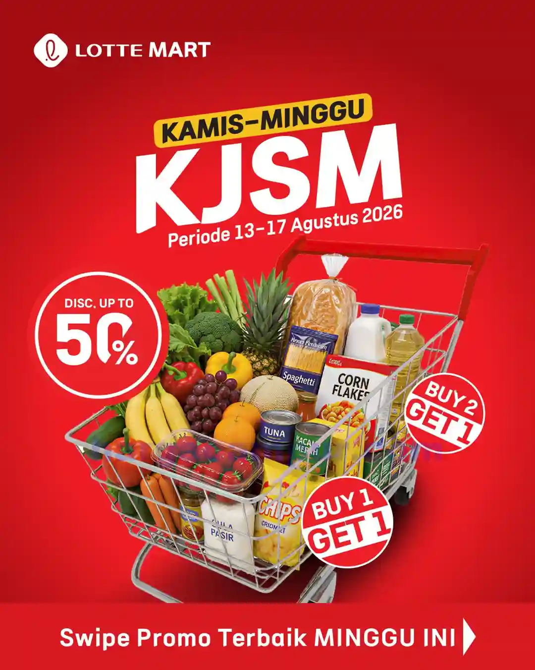 Katalog Promo JSM Lottemart Weekend 20 - 23 Agustus 2026 1 Katalog Promo JSM Lottemart Terbaru 13 17 Agustus 2026 10