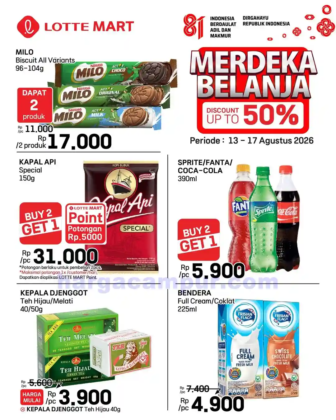 Katalog Promo JSM Lottemart Weekend 20 - 23 Agustus 2026 8 Katalog Promo JSM Lottemart Terbaru 13 17 Agustus 2026 3