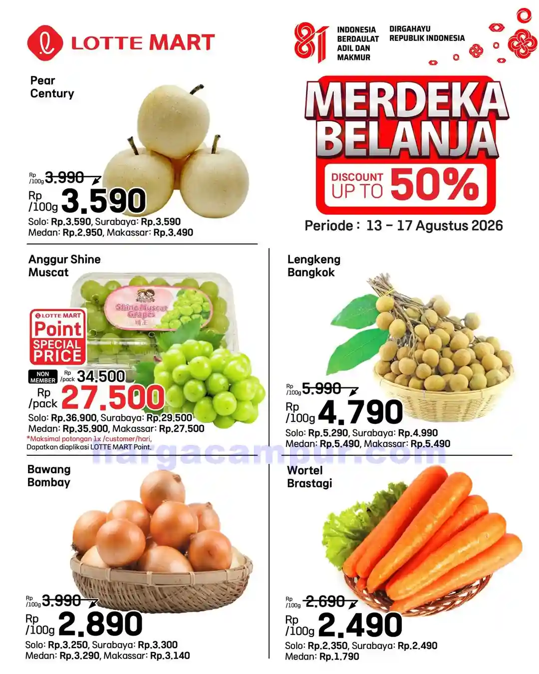 Katalog Promo JSM Lottemart Weekend 20 - 23 Agustus 2026 6 Katalog Promo JSM Lottemart Terbaru 13 17 Agustus 2026 5