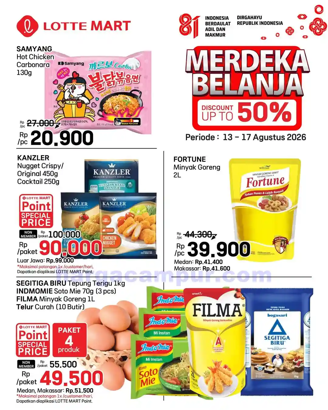 Katalog Promo JSM Lottemart Weekend 20 - 23 Agustus 2026 2 Katalog Promo JSM Lottemart Terbaru 13 17 Agustus 2026 9