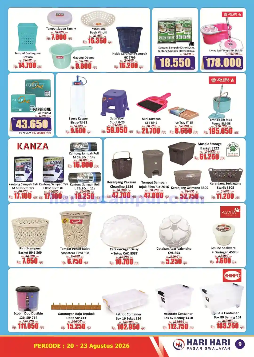 Promo KJSM Hari Hari Pasar Swalayan 27 - 30 Agustus 2026 9 Katalog Promo KJSM HARI HARI Pasar Swalayan 20 23 Agustus 2026 9