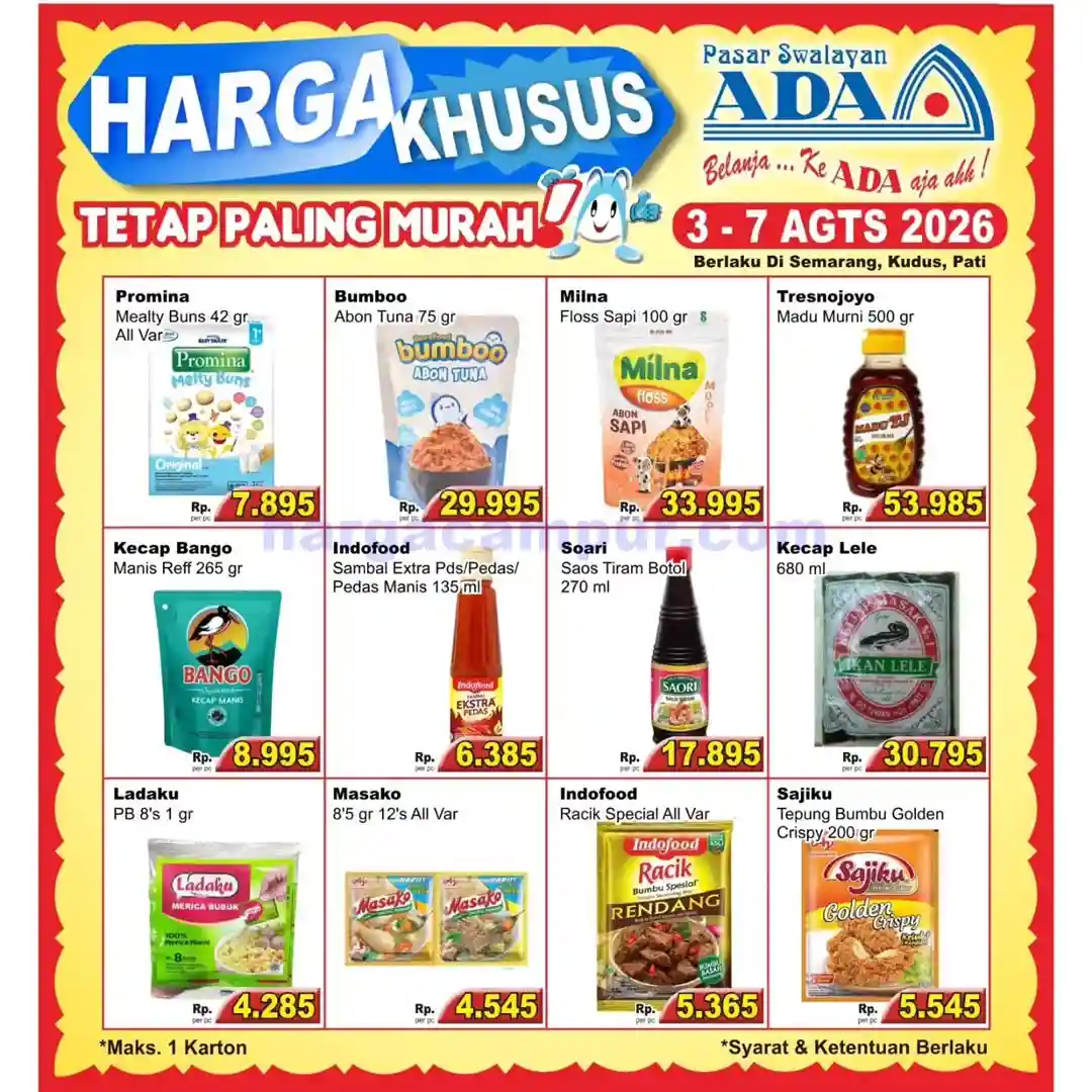 Promo Ada Swalayan Weekend Terbaru 8 - 9 Agustus 2026 5 Promo Ada Swalayan Weekday Terbaru 3 7 Agustus 2026 10