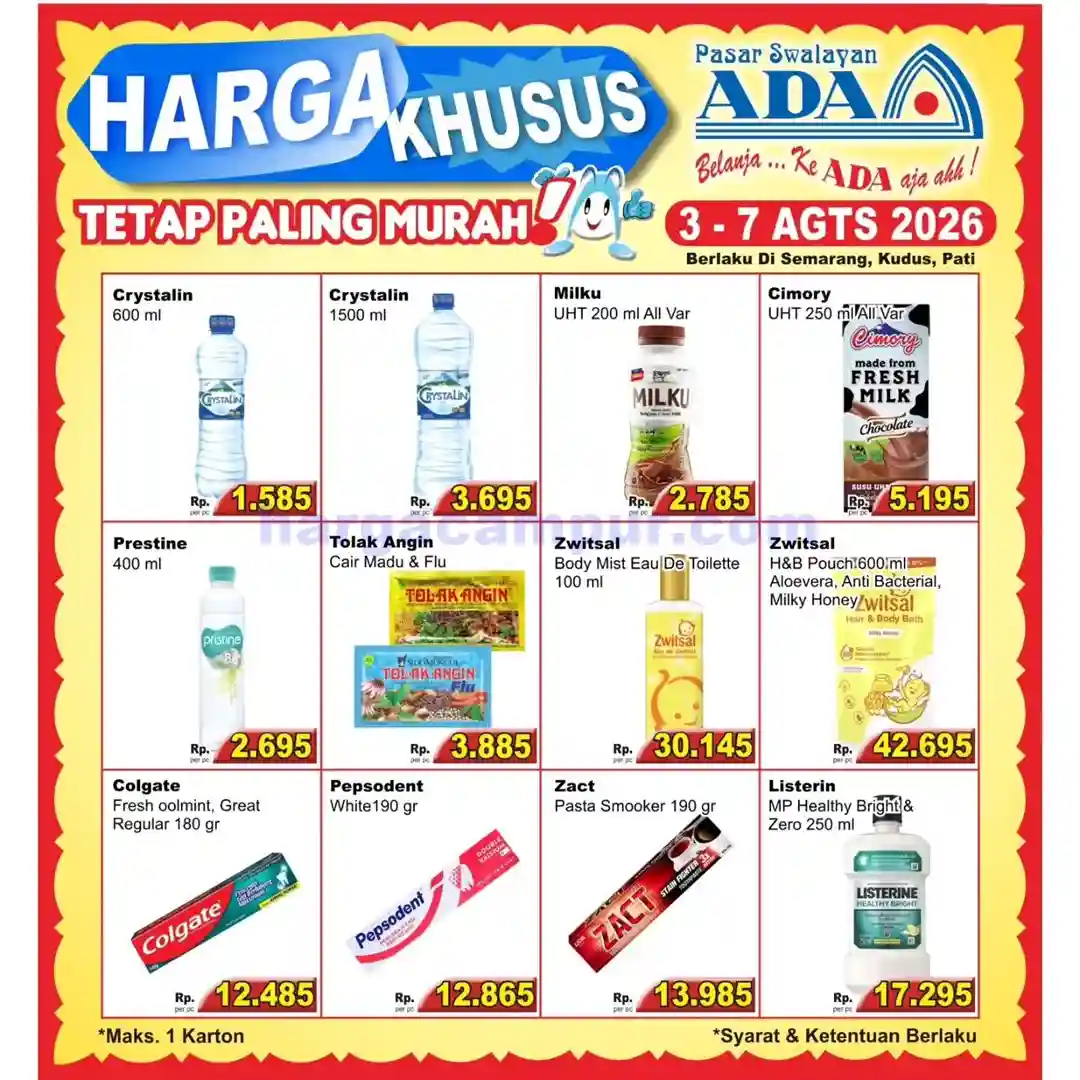 Promo Ada Swalayan Weekend Terbaru 8 - 9 Agustus 2026 6 Promo Ada Swalayan Weekday Terbaru 3 7 Agustus 2026 9